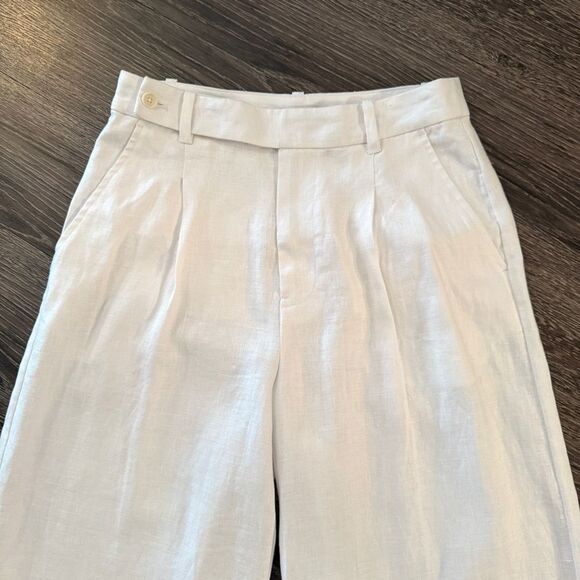 Madewell Harlow Wide-Leg Pant in 100% Linen - Picture 3 of 8